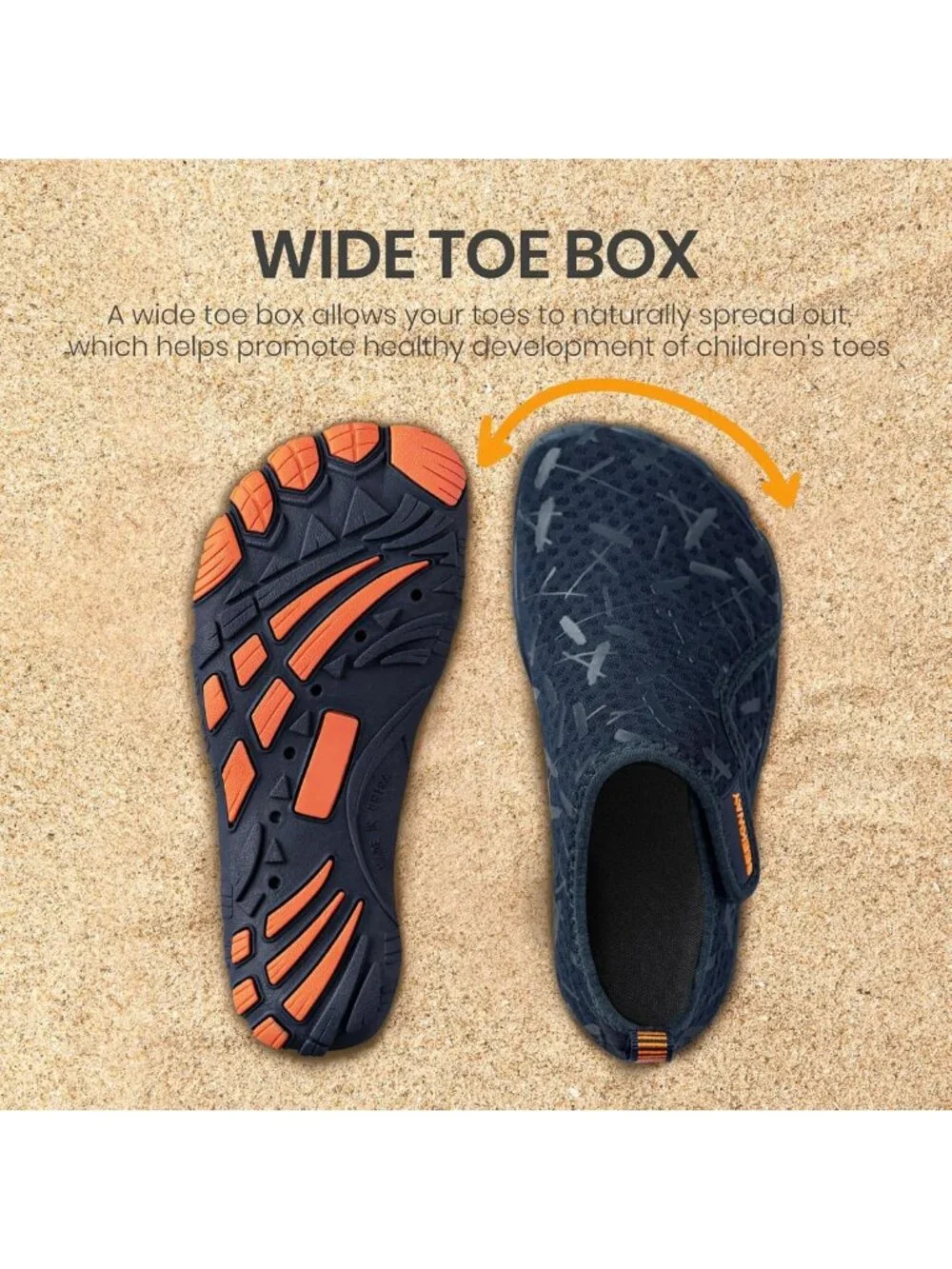 Kids' Quick-Dry Barefoot Water Shoes - Non-Slip, Wide Toe Box for Beach, Swim
